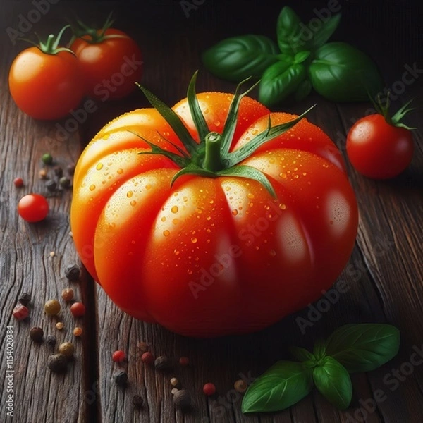 Fototapeta 271 Tomato ( FF) A bright appetizing red orange adding zest and