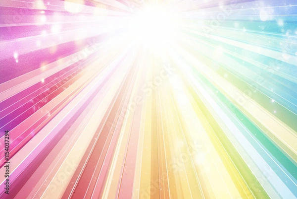 Fototapeta colorful prismatic background with rays of light 
