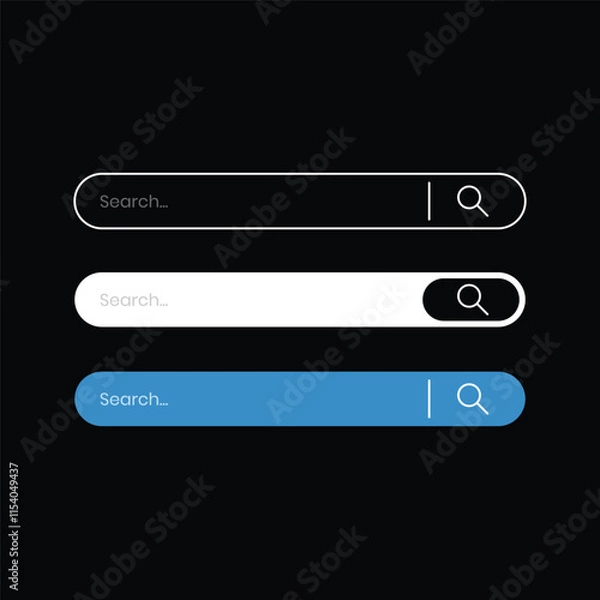Obraz Search box vector design isolated on a white background