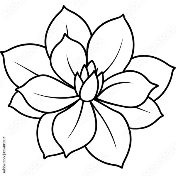 Obraz Blossom Charm line art art vector
