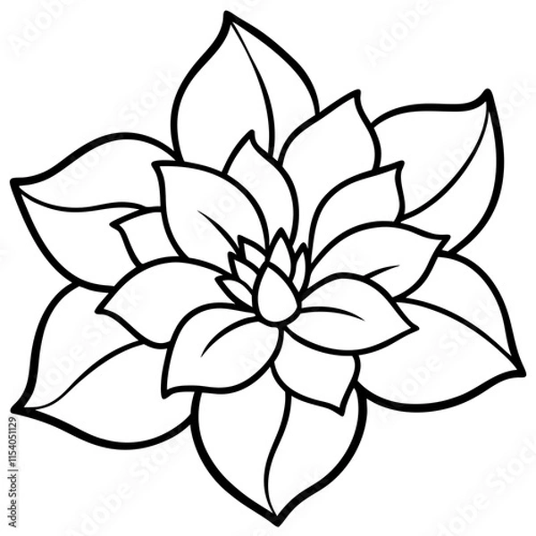Obraz Blossom Charm line art art vector