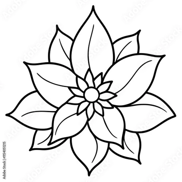 Obraz Blossom Charm line art art vector