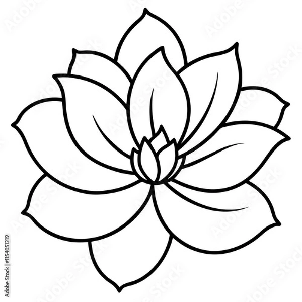 Obraz Blossom Charm line art art vector