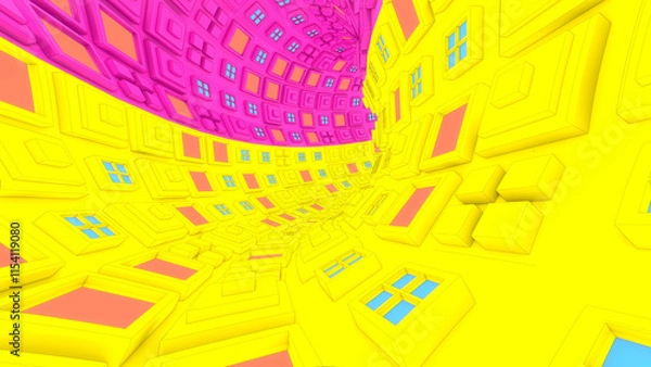 Fototapeta Abstract Art Tunnel Background