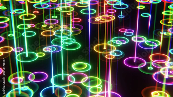 Obraz Ripple Rain Colorful Background