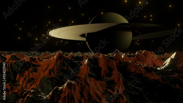 Fototapeta Planet Saturn Space Background