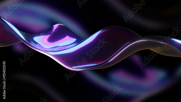 Fototapeta Wavy Shape Background 