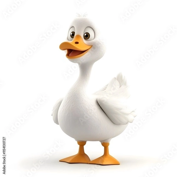 Obraz Cute 3D Goose Character