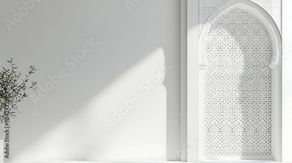 Fototapeta Elegant Ramadan Lanterns and Islamic Architecture Patterns for Festive Celebrations