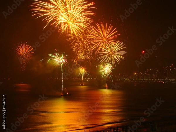 Obraz nowy rok w Santos