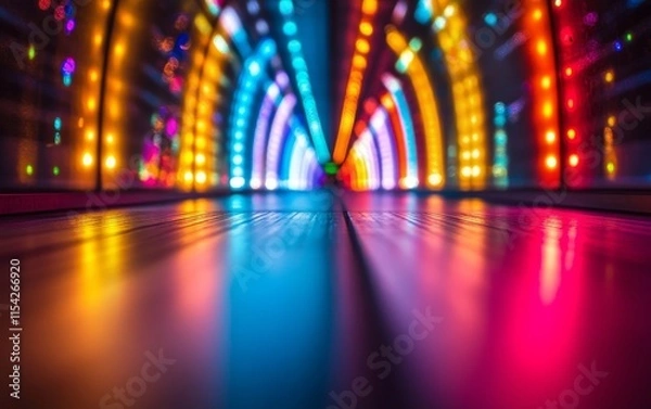 Obraz color bursts forming light patterns. Generative AI