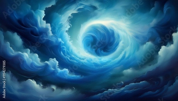 Fototapeta blue clouds vortex power heritage