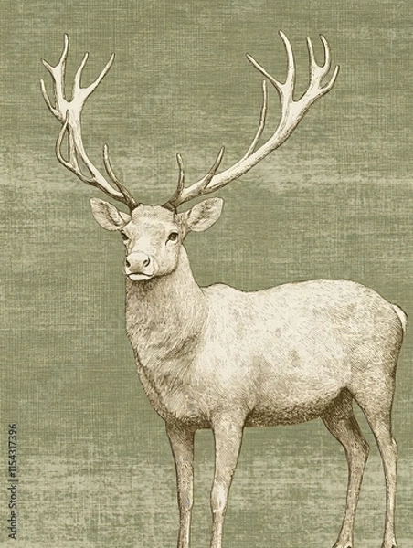 Obraz Vintage Christmas Deer