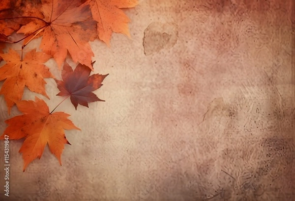 Fototapeta textured autumn leaf background