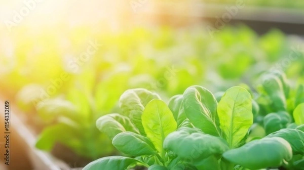 Fototapeta Warm Rustic Farming with Soft Light Background