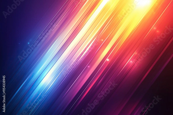 Obraz Anstract background of colorful rays