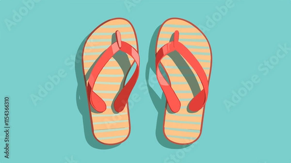Obraz No Sandals Sign Vector Isolated Illustration