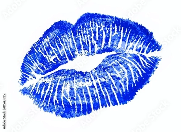 Obraz Blue lip print