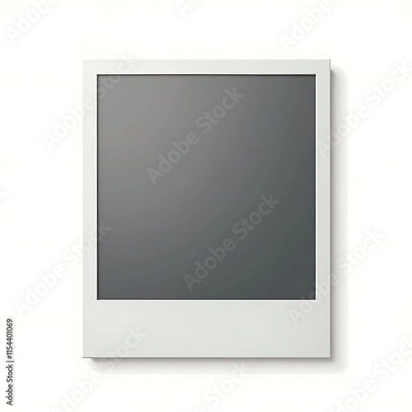 Obraz blank polaroid isolated on white