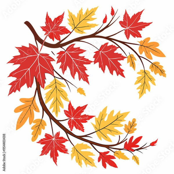 Obraz autumn leaves frame