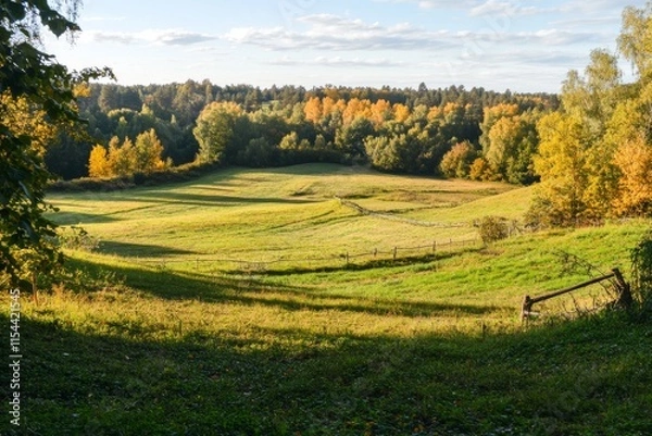 Obraz autumn landscape with trees