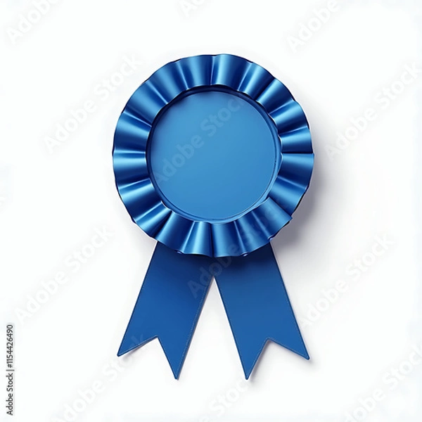 Obraz blue award ribbon