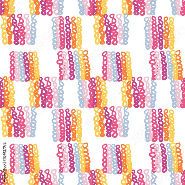 Fototapeta colorful set isolated. Seamless colorful patterns for decoration