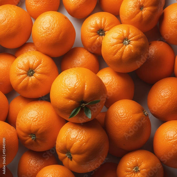 Fototapeta Photo Orange isolated on white paper background