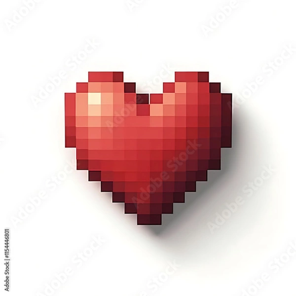 Obraz pixelated heart