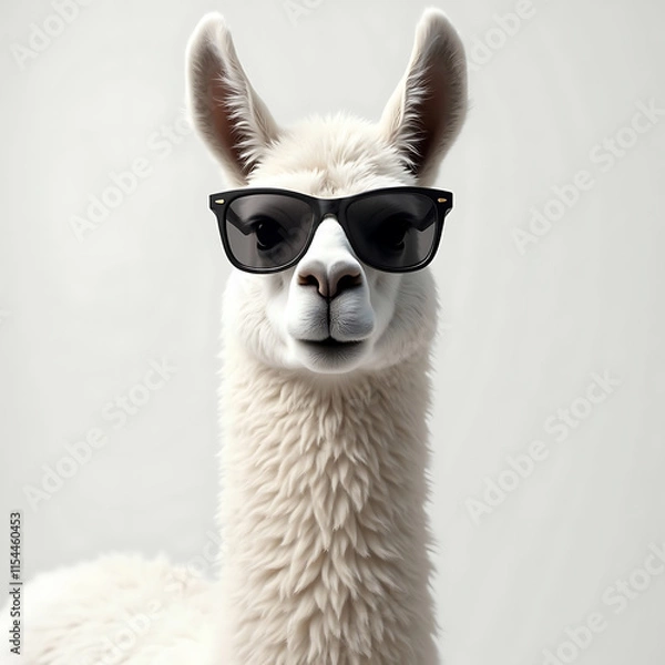 Obraz llama with sunglasses