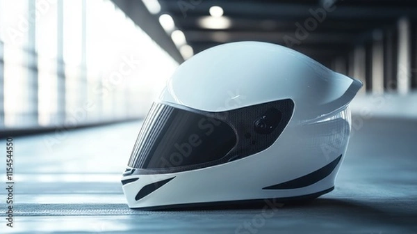 Obraz Advanced Aerodynamic Helmet for Track Racing