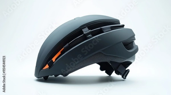 Obraz Foldable commuter helmet with innovative features, isolated on white, emphasizing portability and design --ar 16:9 --v 6.1 Job ID: dd3acb16-75e2-41a4-93ea-bccf2406a295