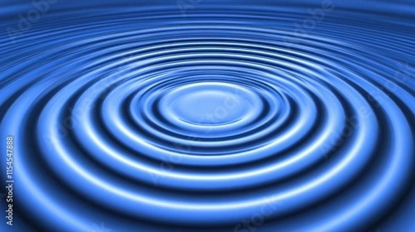 Fototapeta Calm Blue Water Ripples Creating Serene Patterns in a Tranquil Environment