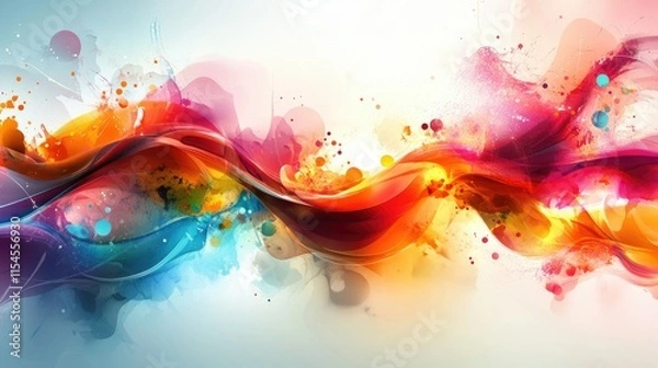 Fototapeta Colored business graphics