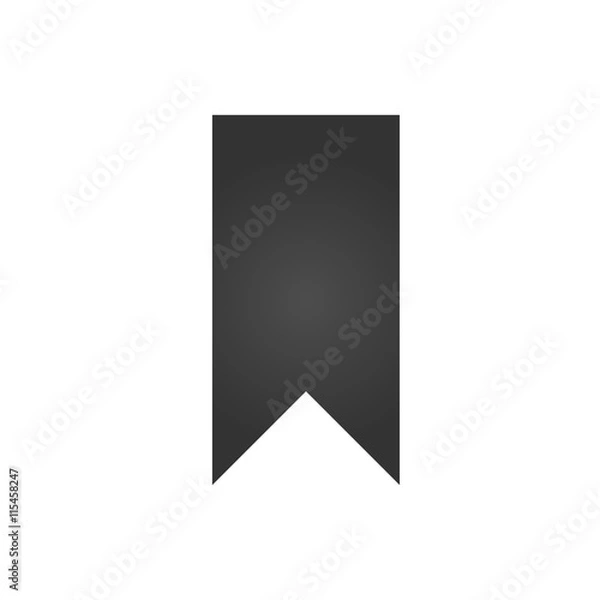 Obraz Bookmark icon. Simple flat logo of bookmark on white background. Vector illustration.