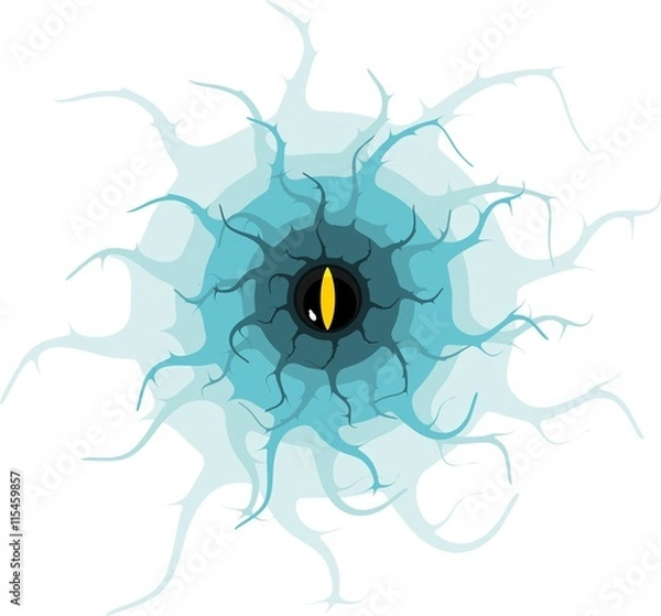 Obraz scary dragon's eye