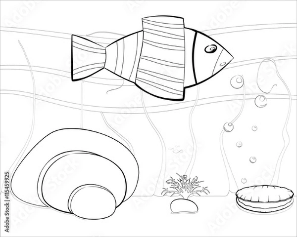 Obraz Cartoon Sea World