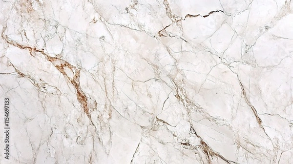 Fototapeta Elegant White Marble Texture with Natural Patterns and Detail