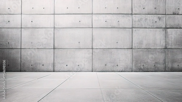 Fototapeta Abstract Gray Concrete Wall Texture with Unique Design Elements