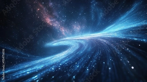 Fototapeta Stunning Lightpainting of the Milky Way Galaxy in Gigapixel Quality