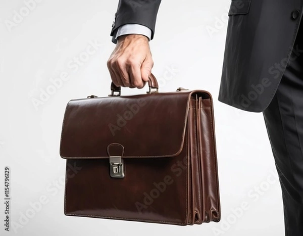 Obraz businessman holding briefcase