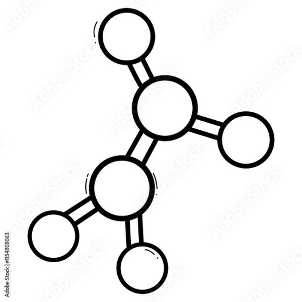 Obraz Science tools drawing for coloring, worksheet and learning media