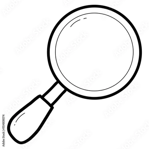 Fototapeta Science tools drawing for coloring, worksheet and learning media