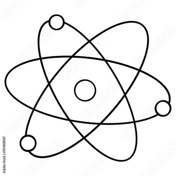 Fototapeta Science tools drawing for coloring, worksheet and learning media
