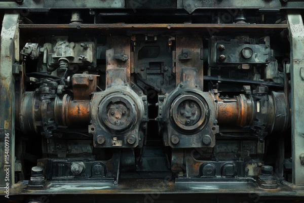 Fototapeta Innovative Split-Efficiency Drive Train for Enhanced Vehicle Performance