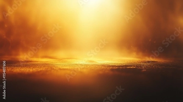 Fototapeta Abstract Blurred Background in Ochre Yellow Tones with Light Effects