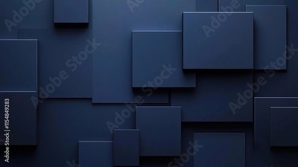 Fototapeta Abstract Dark Blue Modern Background for Corporate Use