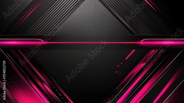 Fototapeta Dark Background with Intersecting Lines and Spotlights for Design Use