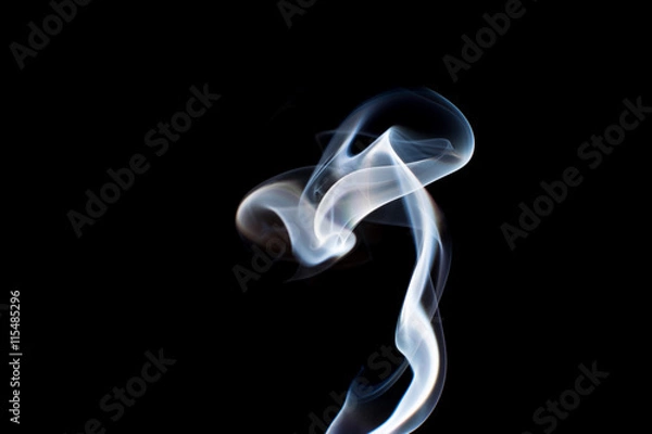 Obraz smoke on black
