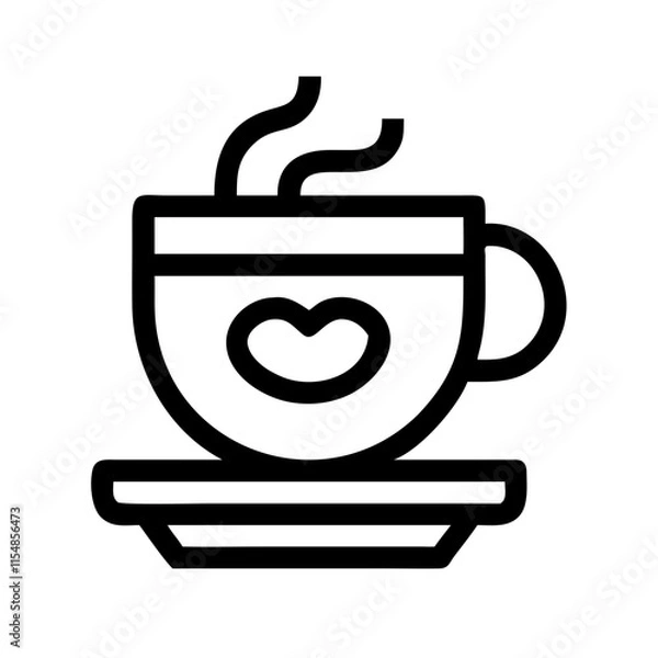 Fototapeta cappuccino icon design